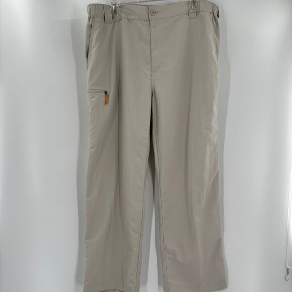 Orvis Trout Bum 36x27 Large 100% Nylon Beige Hiking Fishing Lightweight Pants - Picture 4 of 5